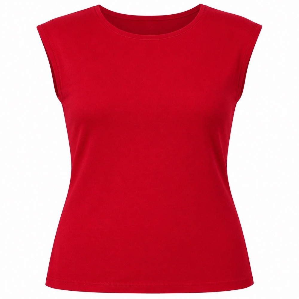 Nordstrom Rack Womens Red Sleeveless Knit Crew Neck Top Size S